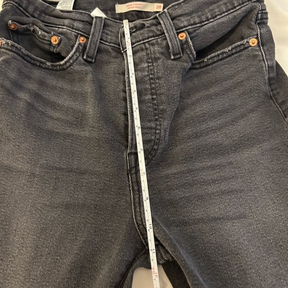 SOLD❗️Levi’s wedgie straight 28 washed black - Picture 10 of 12